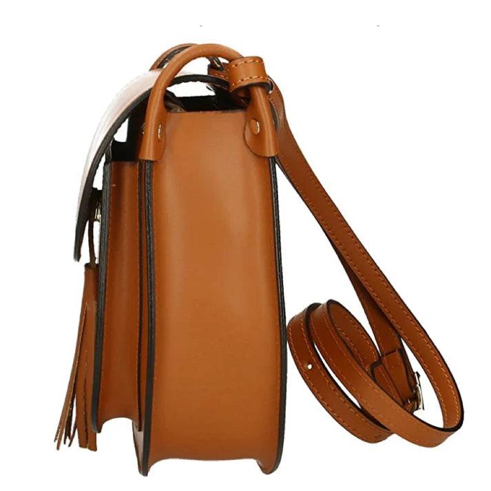 Damen-Schultertasche aus echtem Leder Ansicht 4 – Produkt – ESTID