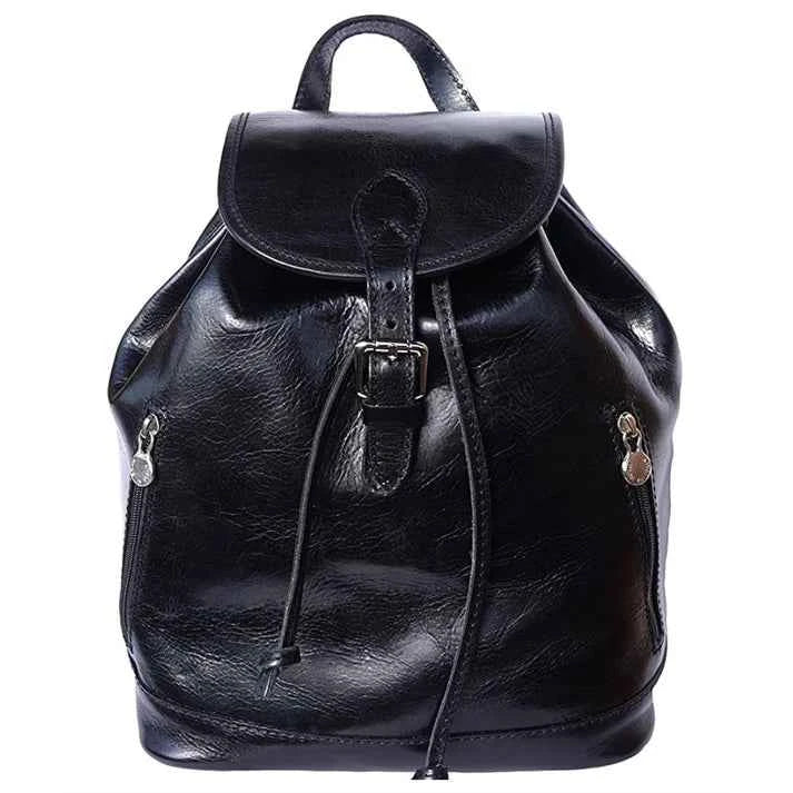 Damen-Rucksack aus Echtleder mit verstellbaren Schultergurten und Tablet-Fach
