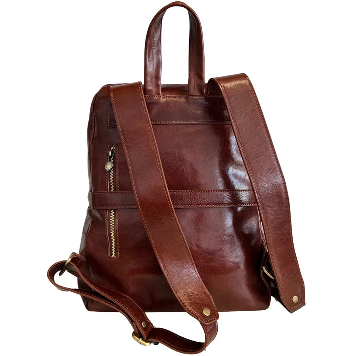 Michelangelo-Rucksack aus hochwertigem echtem Kuhleder Ansicht 4 – Rucksack – ESTID