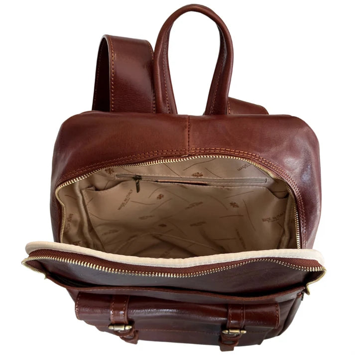 Michelangelo-Rucksack aus hochwertigem echtem Kuhleder Ansicht 5 – Rucksack – ESTID