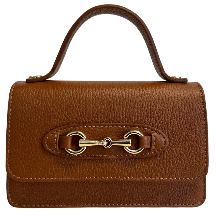 Muster-Schultertasche mit Metallklemme Horsebit Ansicht 6 – Handtasche – ESTID