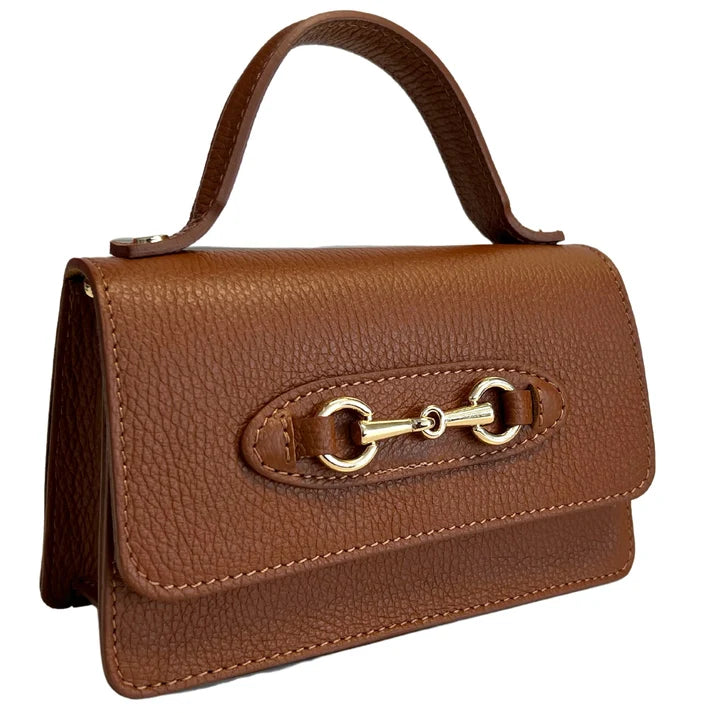 Muster-Schultertasche mit Metallklemme Horsebit Ansicht 5 – Handtasche – ESTID