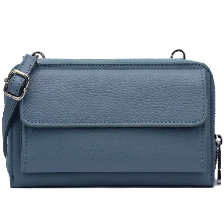 Multifunktionale Umhängetasche, echte Leder-Handytasche, geeignet für Handys bis zu 6,7 Zoll Ansicht 6 – Handtasche – ESTID