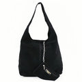 Damen-Wildleder-Umhängetasche, Clutch, Schultertasche, Shopper Ansicht 5 – Handtasche – ESTID