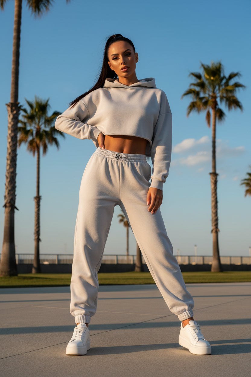 ESTID Lässige Damen Sporthose mit Bündchen