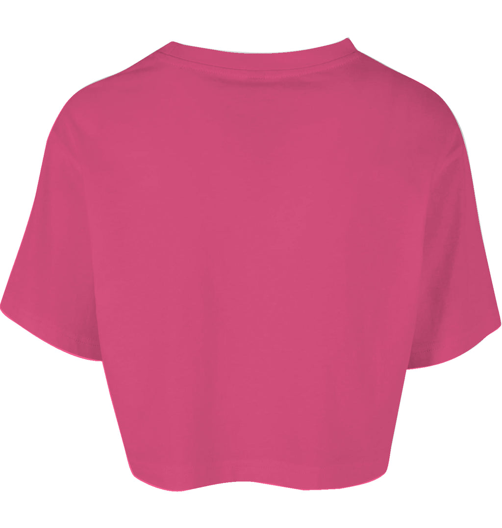 Damen Crop T-Shirt mit Herz-Motiv ESTID