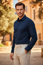 Nachhaltiges Herren Oxford Hemd Langarm | ESTID Premium Cotton