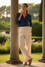 Minimalistische Damen Hemdbluse aus Organic Cotton | ESTID