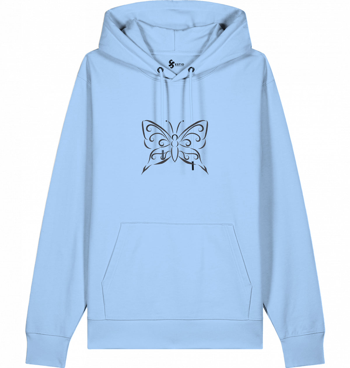 Lässiger Damen Kapuzenpullover mit Tribal Schmetterling Motiv Ansicht 29 – Shirt – ESTID