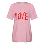 Damen T-Shirt aus reiner Baumwolle mit „LOVE“ Ansicht 15 – T-SHIRT – ESTID