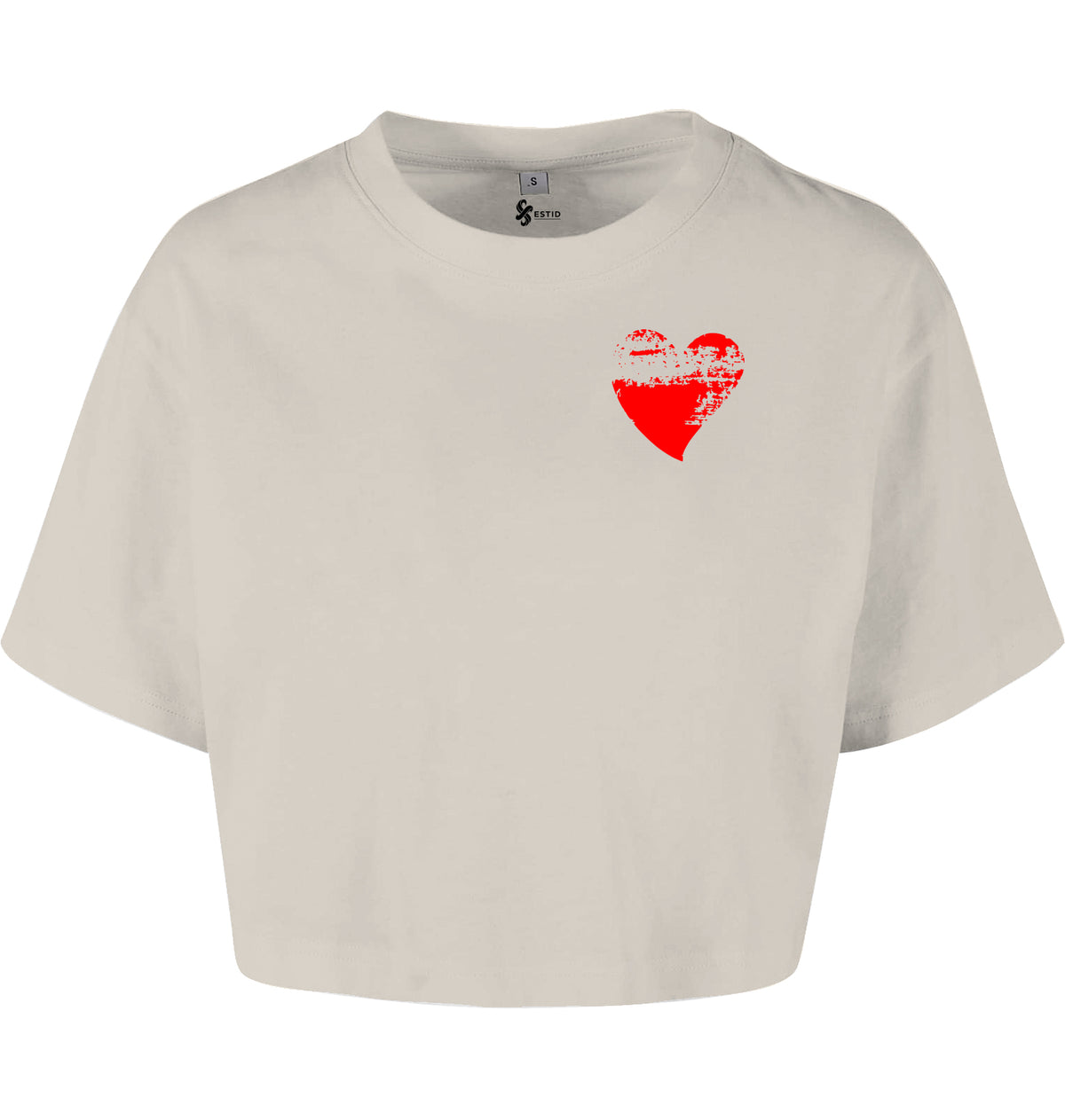 Damen Crop T-Shirt mit Herz-Motiv ESTID Ansicht 15 – Shirt – ESTID