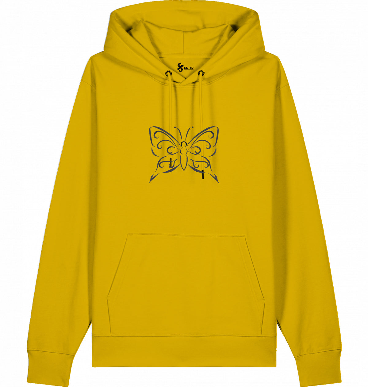 Lässiger Damen Kapuzenpullover mit Tribal Schmetterling Motiv Ansicht 27 – Shirt – ESTID