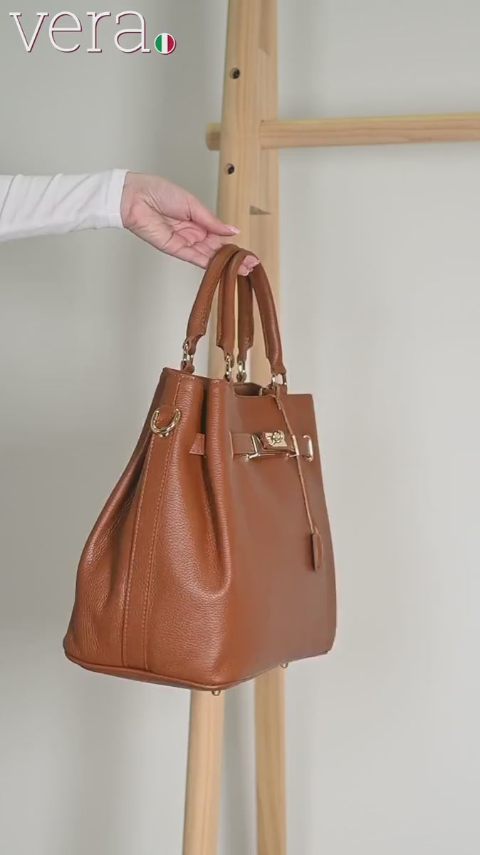 italienische Premium Kleine Ledertasche, – Produkt – ESTID