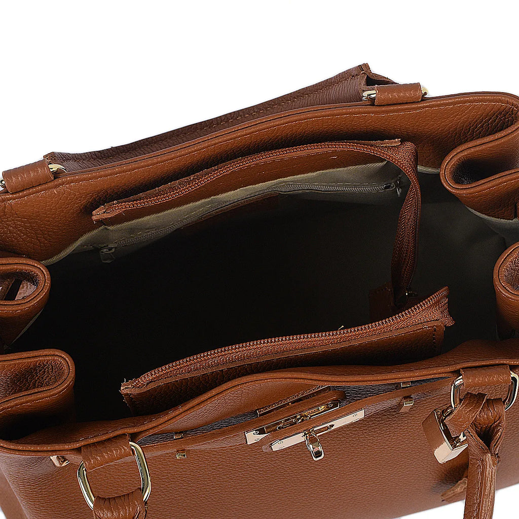 italienische Premium Kleine Ledertasche, Ansicht 4 – Produkt – ESTID