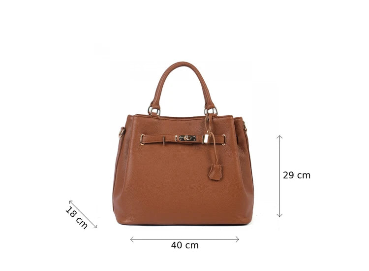 italienische Premium Kleine Ledertasche, Detailansicht – Produkt – ESTID