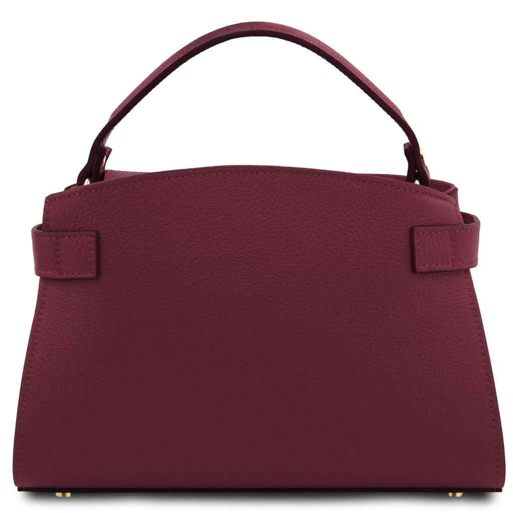 Elegante Italienische Leder Schultertasche & Handtasche für Damen Ansicht 20 – Handtasche – ESTID