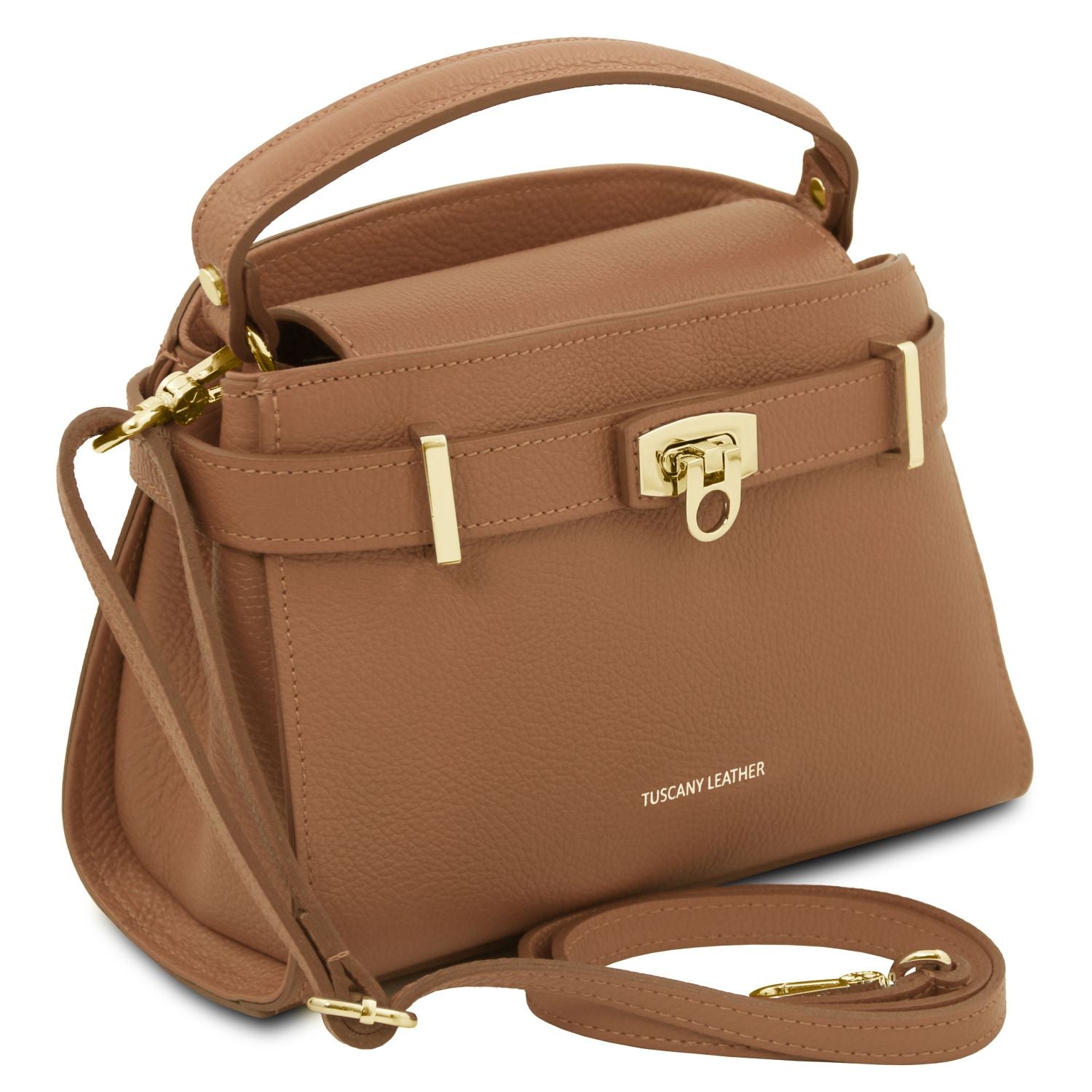 Elegante Italienische Leder Schultertasche & Handtasche für Damen Ansicht 13 – Handtasche – ESTID