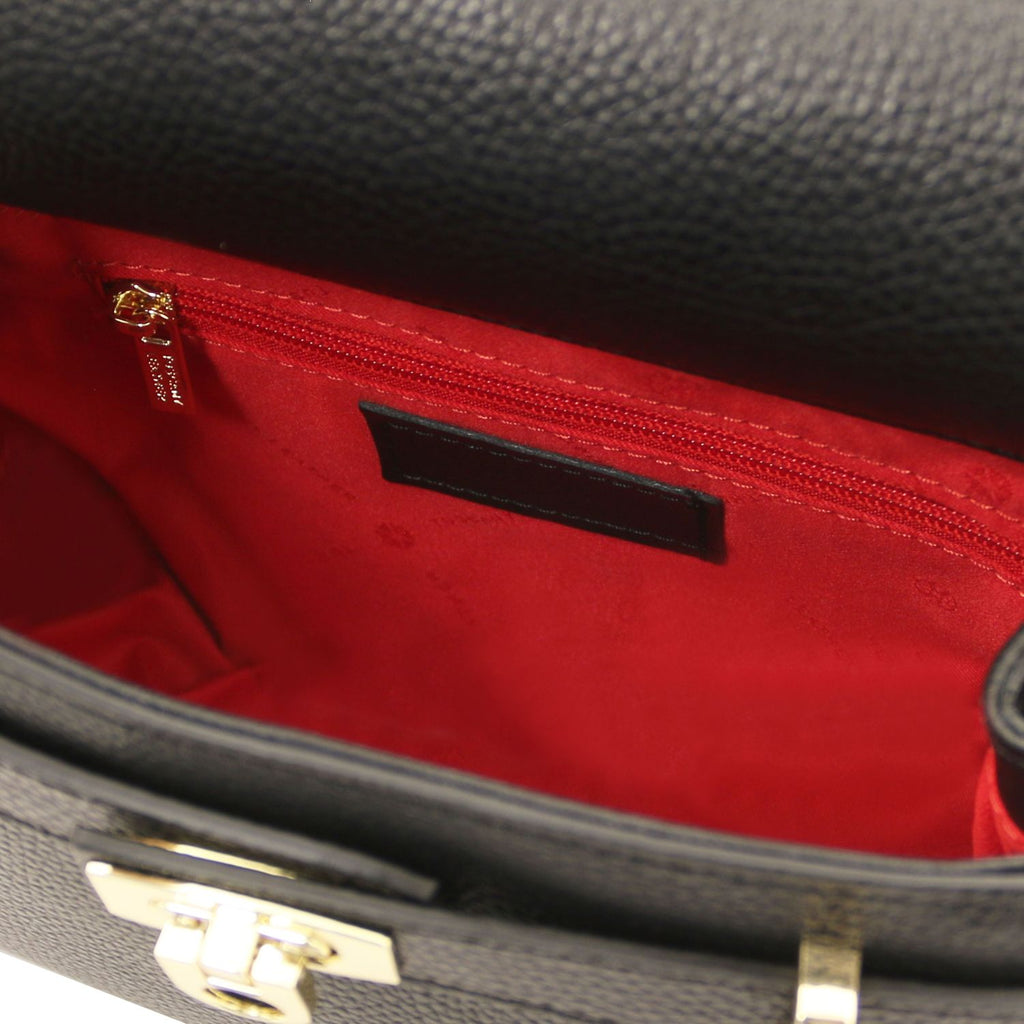 Elegante Italienische Leder Schultertasche & Handtasche für Damen Ansicht 6 – Handtasche – ESTID