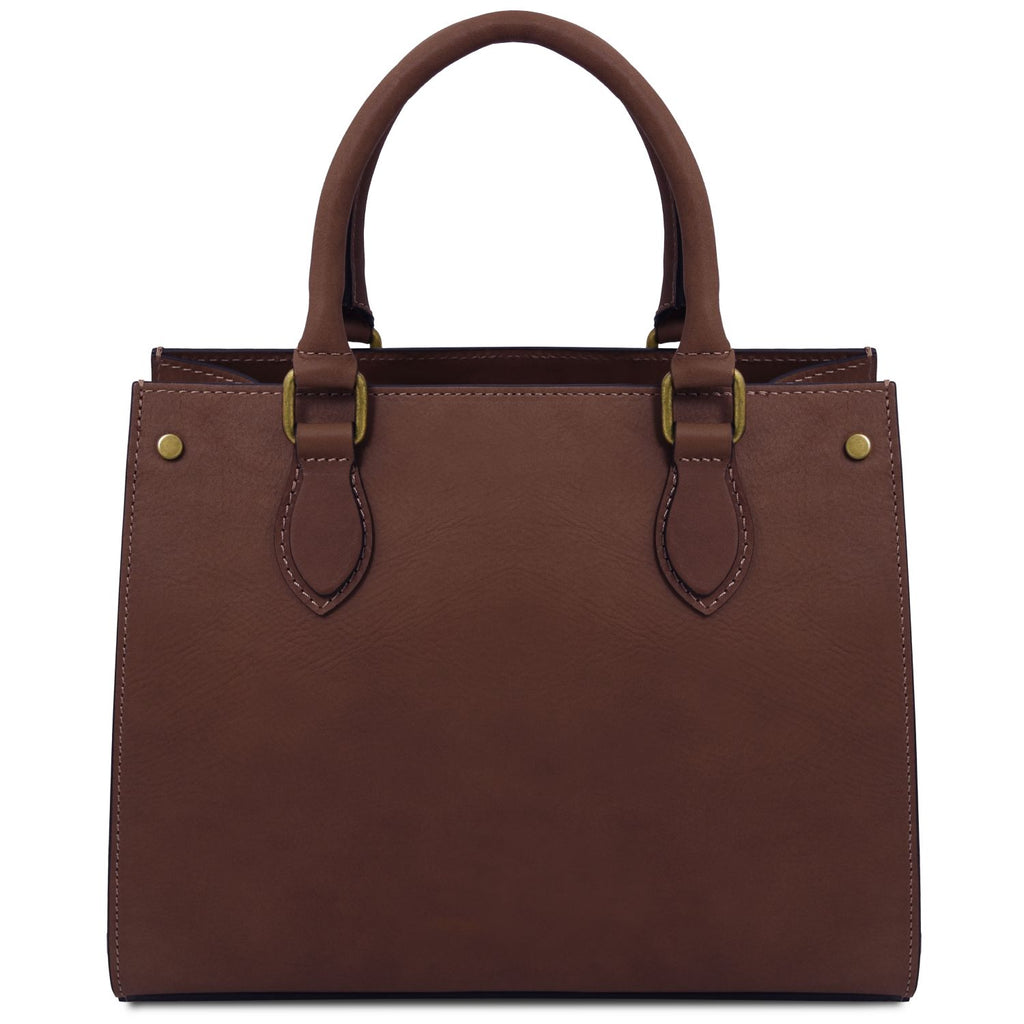Elegantes Italienisches Leder-Handtaschen-Set für Damen mit Geldbörse Ansicht 5 – Handtasche – ESTID