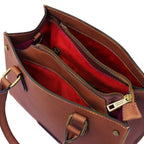 Elegantes Italienisches Leder-Handtaschen-Set für Damen mit Geldbörse Ansicht 27 – Handtasche – ESTID
