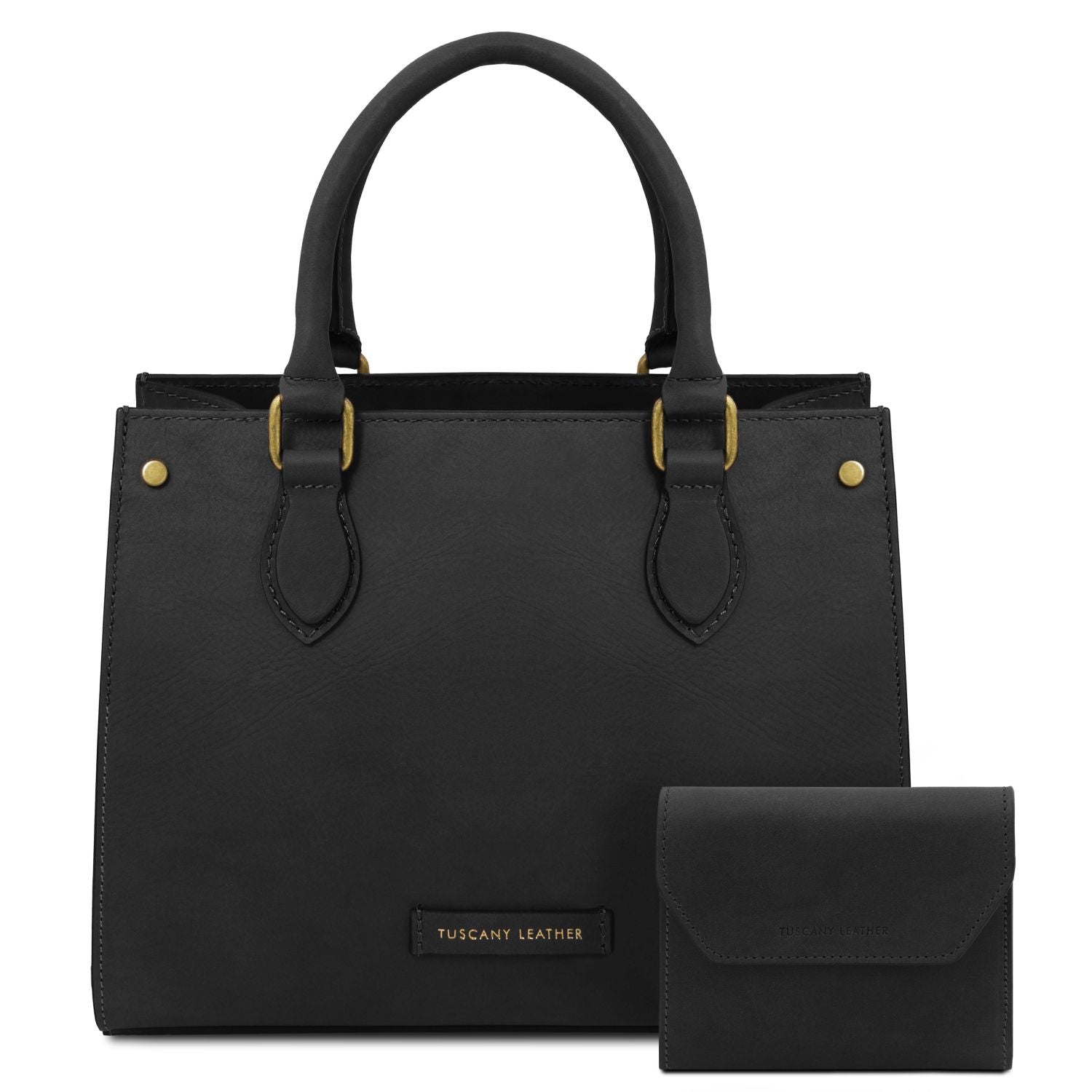Elegantes Italienisches Leder-Handtaschen-Set für Damen mit Geldbörse Ansicht 21 – Handtasche – ESTID