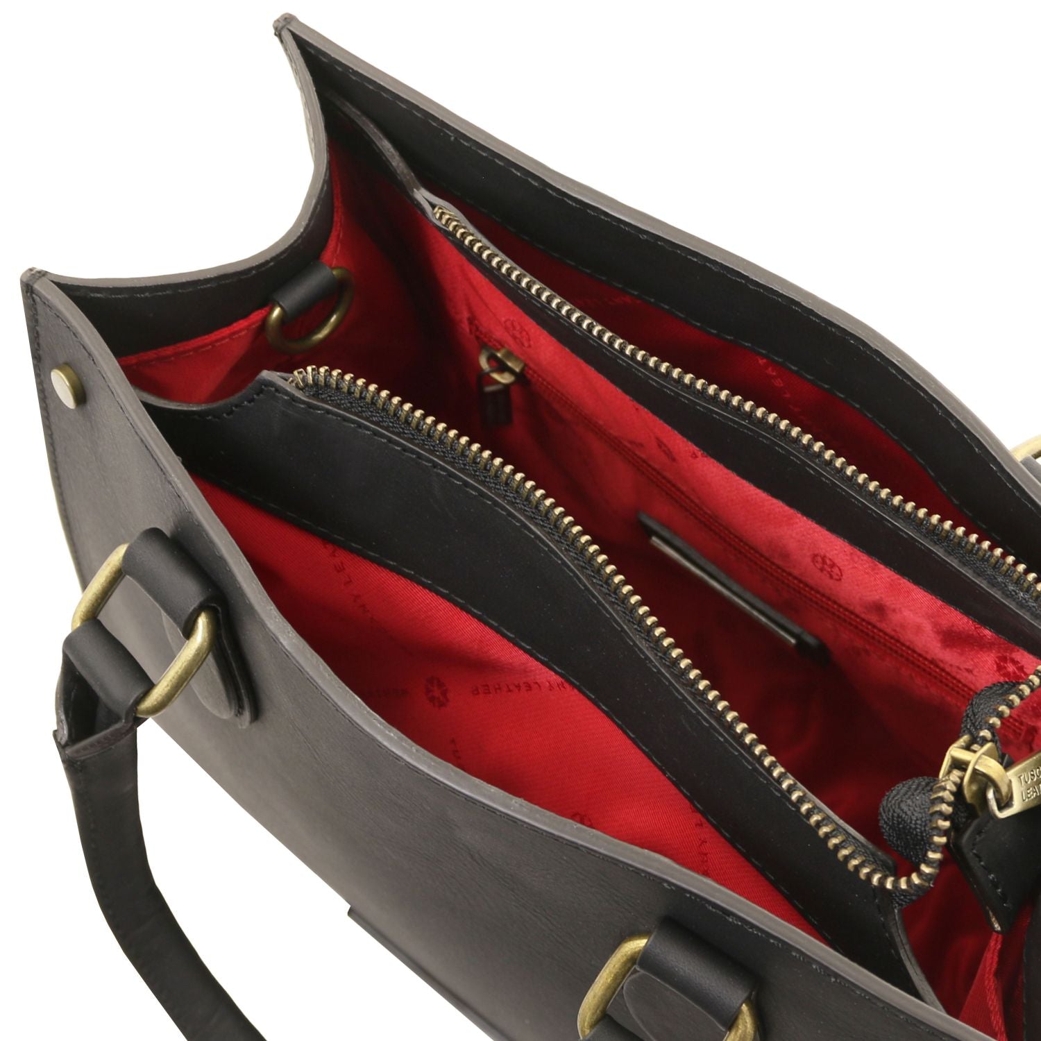 Elegantes Italienisches Leder-Handtaschen-Set für Damen mit Geldbörse Ansicht 23 – Handtasche – ESTID