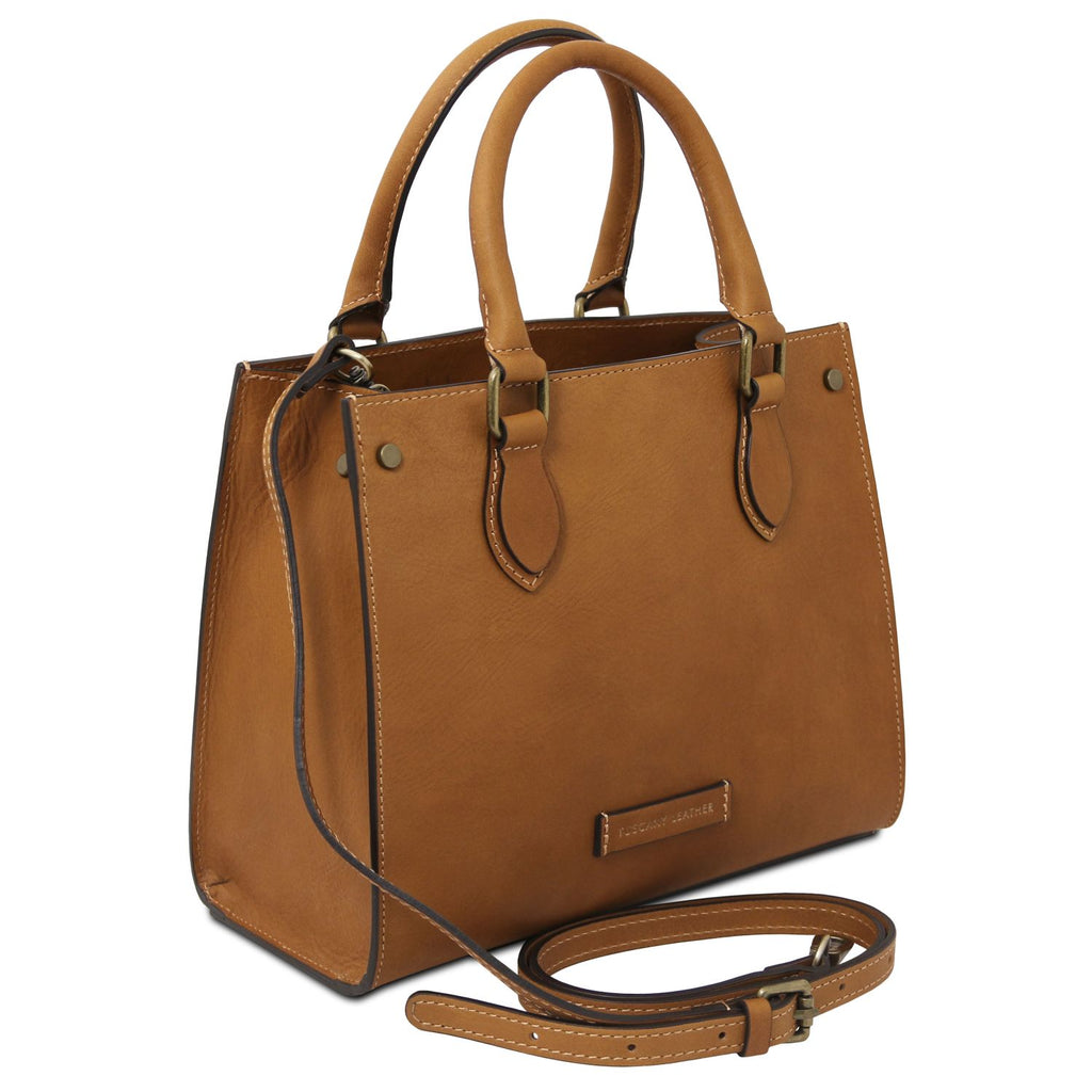 Elegantes Italienisches Leder-Handtaschen-Set für Damen mit Geldbörse Ansicht 16 – Handtasche – ESTID