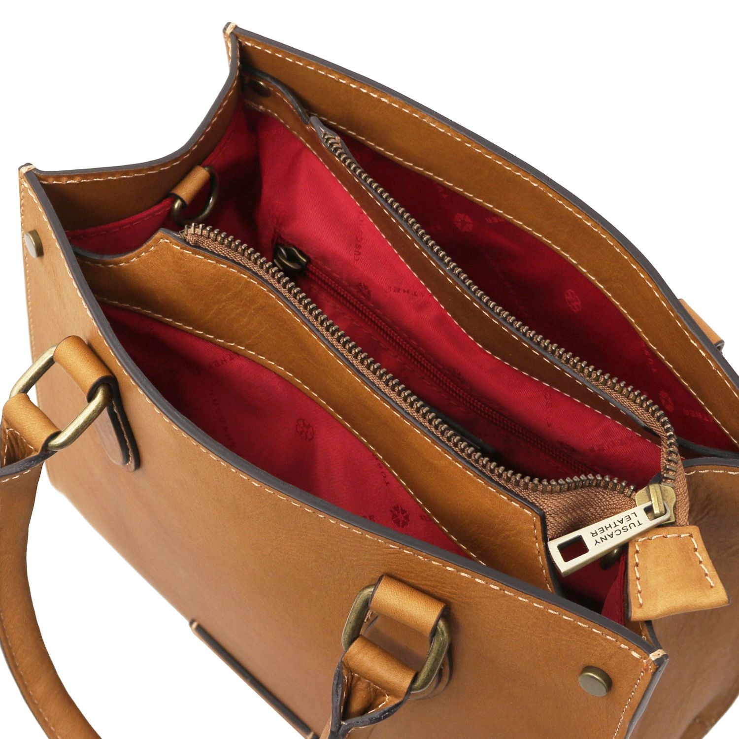 Elegantes Italienisches Leder-Handtaschen-Set für Damen mit Geldbörse Ansicht 15 – Handtasche – ESTID